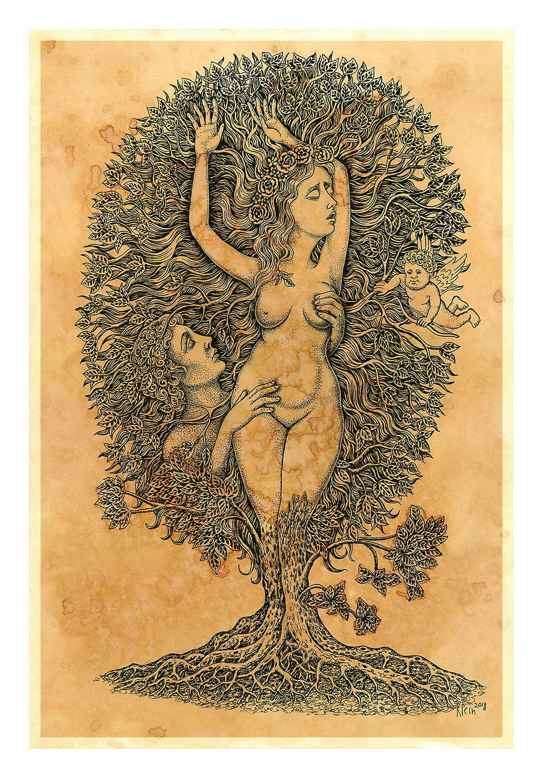 Изображение карты Аполлон и Дафна