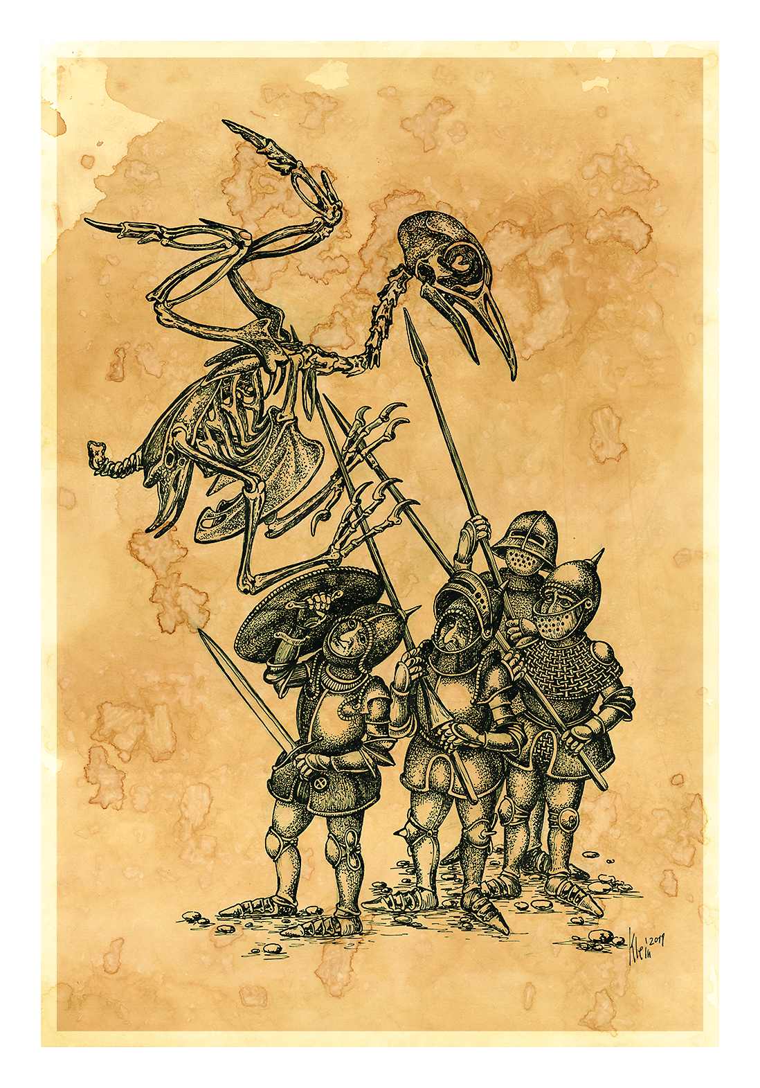 Изображение карты Тамплиеры спорят с вороном